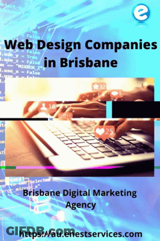 Brisbane Digital Marketing Agency Ad Person Typing On Laptop GIF