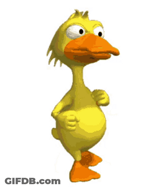 Brisk Walking Duck Cute Close Fist Exercise GIF