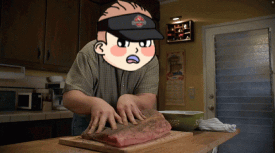 Brisket Checking Intensely GIF