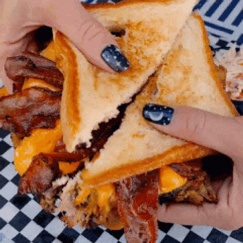 Brisket Grilled Cheese Sandwich GIF