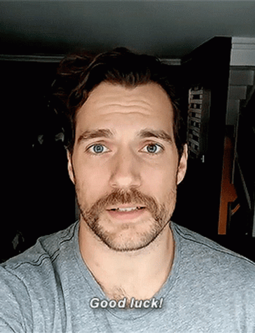 British Actor Henry Cavill Wishing Good Luck GIF