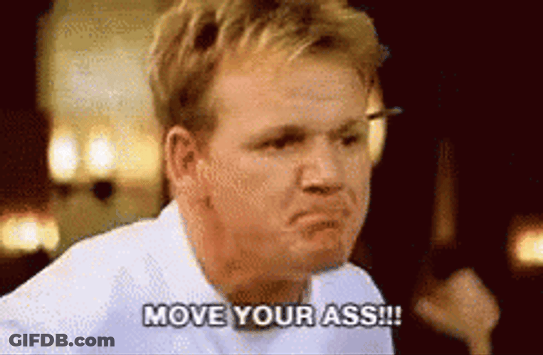 British Chef Gordon Ramsey Hurry Up GIF