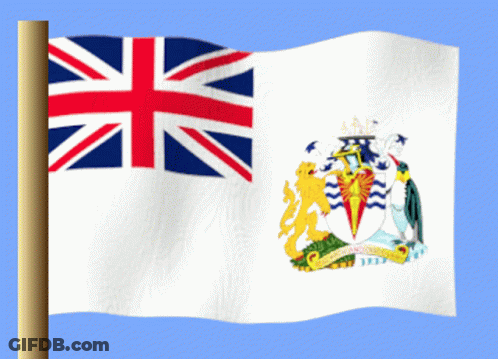 British Flag With Coat Of Arms GIF
