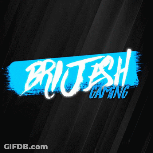British Gaming Logo On Dark Background GIF