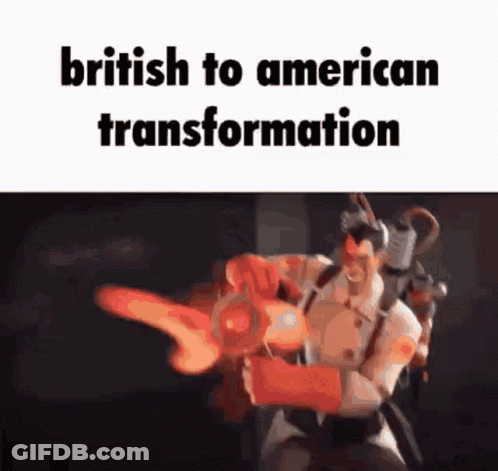 British To American Transformation Meme Doctor Holding Gun GIF