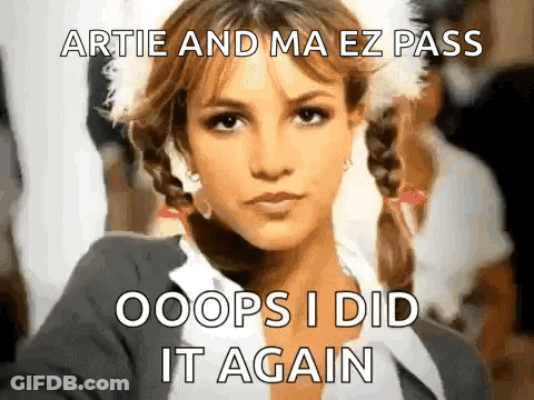 Britney Spears Artie And Ma Ez Pass Oops I Did It Again GIF