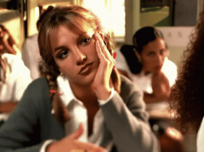 Britney Spears Baby On More Time Clock Ticking GIF