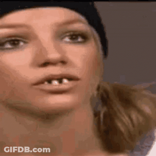 Britney Spears Dentures No Teeth GIF