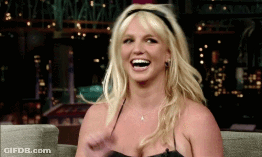 Britney Spears Happy Dance GIF