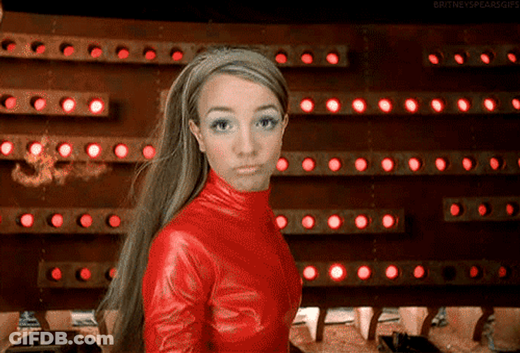 Britney Spears Head Nod See Ya GIF