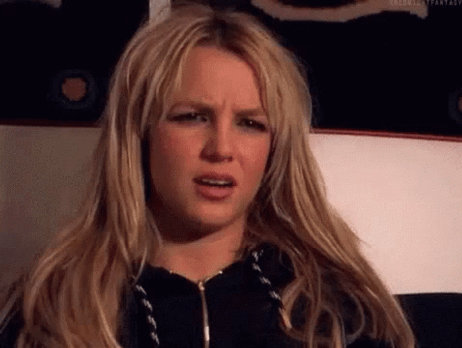 Britney Spears Huh Confused Face GIF