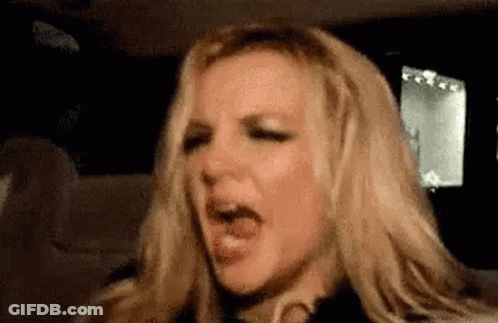 Britney Spears Making Funny Face GIF