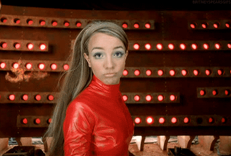 Britney Spears Music Video Hair Flip GIF