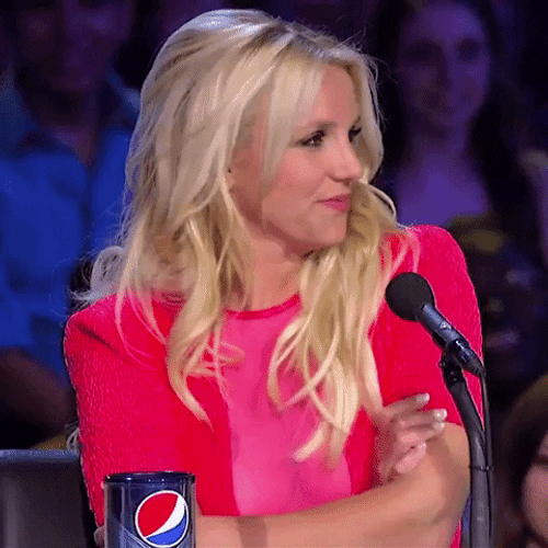Britney Spears Not Impressed Look GIF