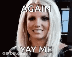 Britney Spears Smiling With Yay Me GIF
