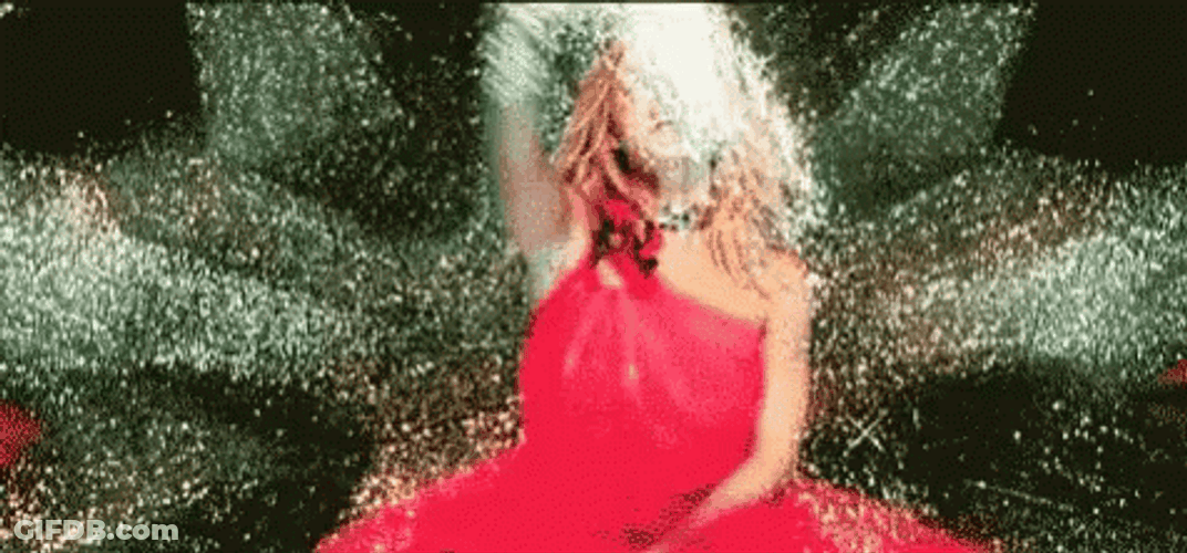 Britney Spears Sprinkled Glitter Bomb Singing GIF