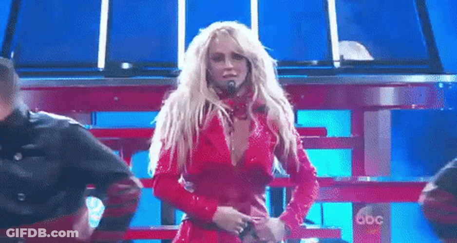 Britney Spears Stripping Billboard Music GIF