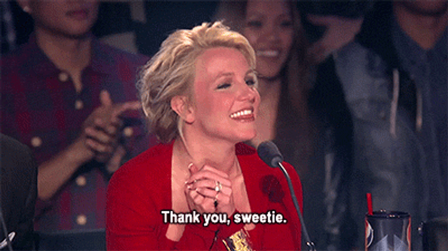 Britney Spears Thank You Sweetie GIF