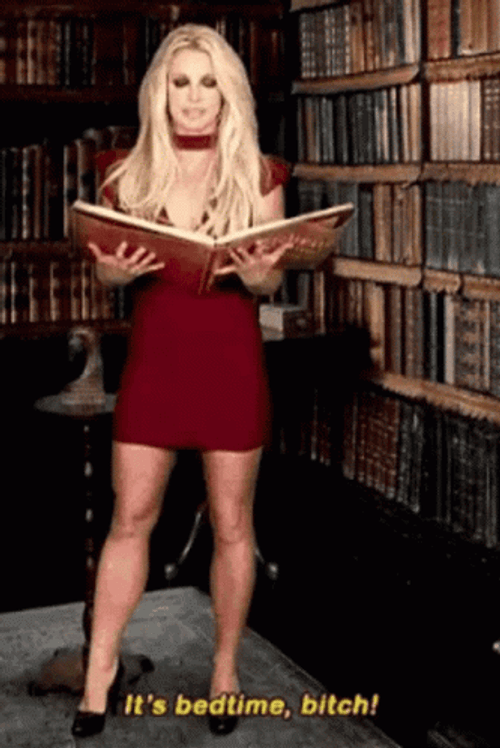 Britney Spears Want You To Go Bedtime GIF