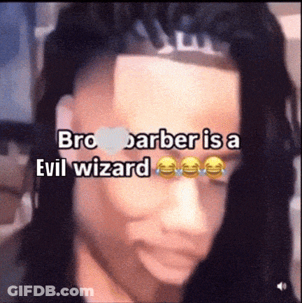 Bro Barber Is A Evil Wizard GIF