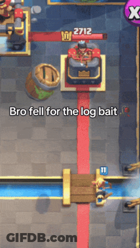 Bro Fell For The Log Bait GIF