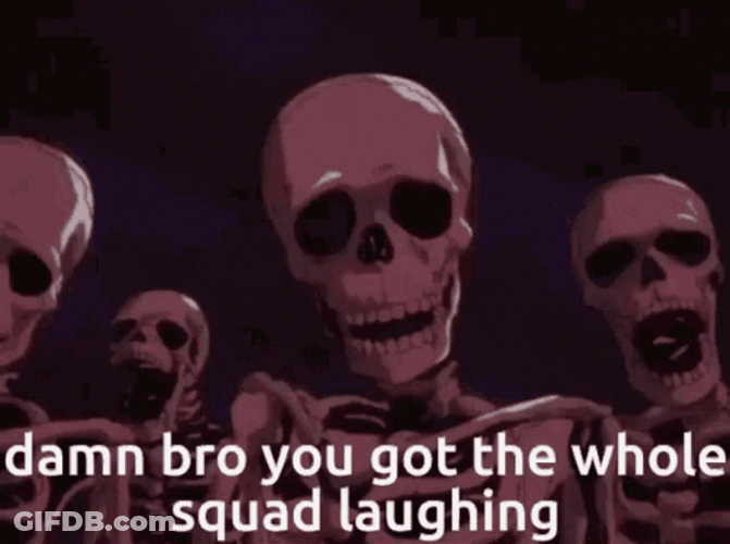 Bro Graveyard Skulls Watching GIF