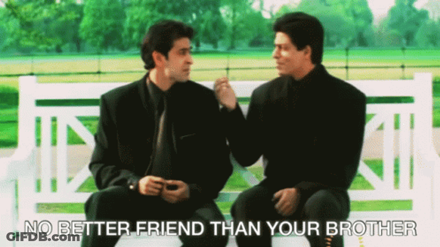 Bro Shah Rukh Khan And Hrithik Roshan Hugging GIF