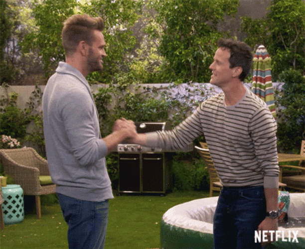 Bro Shake Hands And Hug GIF