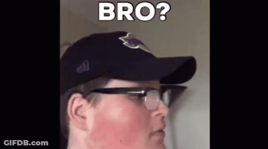 Bro Startled Man Removing Eyeglass GIF