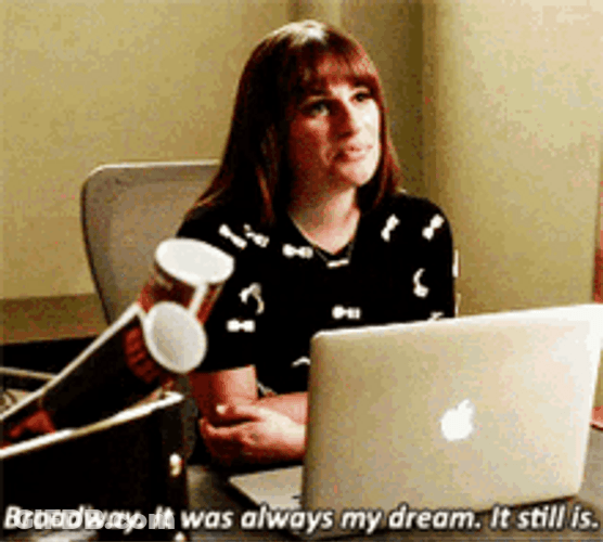 Broadway Dream Glee Rachel Berry GIF