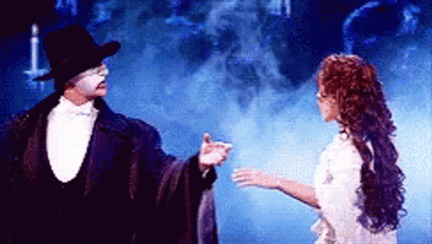 Broadway Phantom Singing Christine GIF