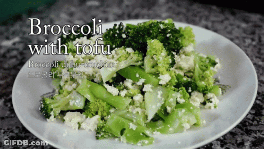 Broccoli With Tofu GIF