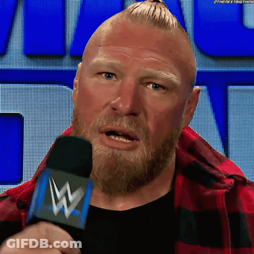 Brock Lesnar Mike Drop Mic GIF