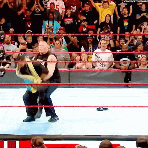 Brock Lesnar Suplex The Small Guy GIF