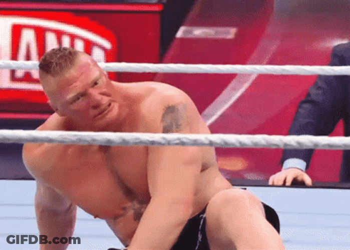 Brock Lesnar Vs Hunt GIF