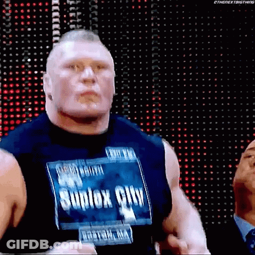Brock Lesnar Vs Hunt GIF