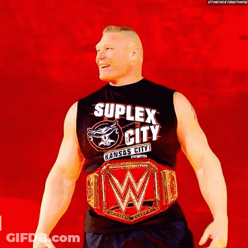 Brock Lesnar Vs Hunt GIF