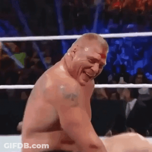 Brock Lesnar Vs Hunt GIF