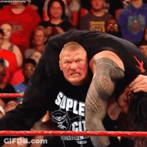 Brock Lesnar Vs Hunt GIF