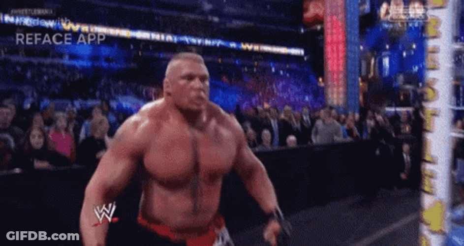 Brock Lesnar Vs Hunt GIF