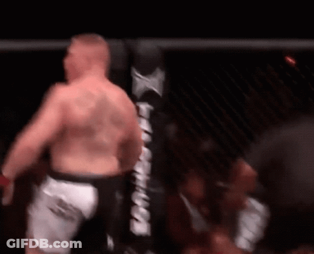 Brock Lesnar Vs Hunt GIF