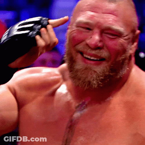 Brock Lesnar Vs Hunt GIF