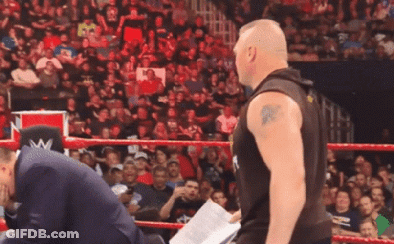 Brock Lesnar Vs Hunt GIF