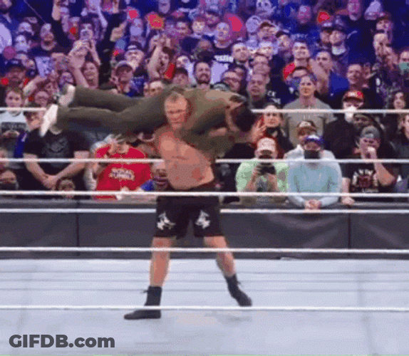 Brock Lesnar Vs Hunt GIF