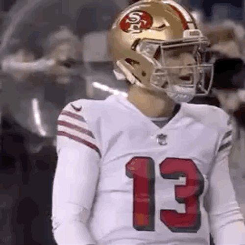 Brock Purdy Pointing Someone GIF