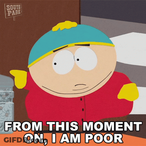 Broke Eric Cartman South Park GIF