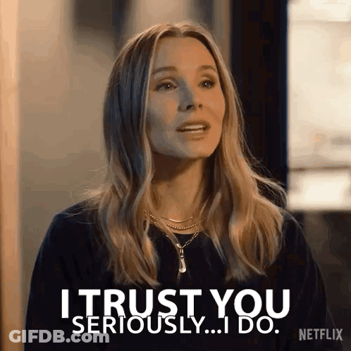 Broken Coffee Cup Saying Trust Is The Greatest Asset GIF