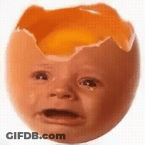 Broken Egg With Baby Face GIF