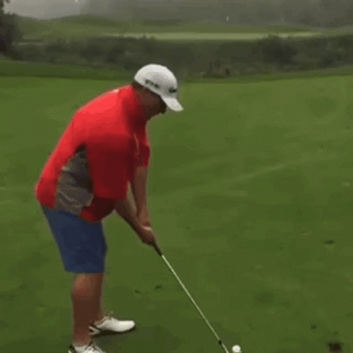Broken Golf Club After Golf Swing GIF