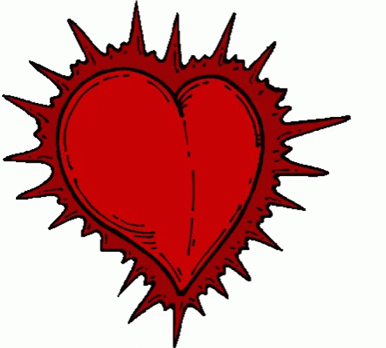 Broken Heart Arrow Strikethrough GIF
